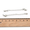 Brass Curb Chain Extender KK-G557-13P-3