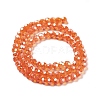 Electroplate Transparent Glass Beads Strands EGLA-A035-T4mm-A05-2