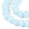 Opaque Solid Color Glass Beads Strands EGLA-A034-P4mm-D06-3