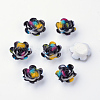 Spray Painted Resin Cabochons X-CRES-Q190-22L-1