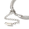 201 Stainless Steel Double Layer Snake Chain Necklaces STAS-B076-04P-3