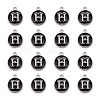 Platinum Plated Alloy Charms X-ENAM-S118-02H-P-2