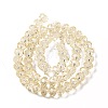 Transparent Baking Paint Glass Beads Strands DGLA-A034-T8mm-D02-2