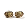 Grade A Rhinestone European Beads CPDL-H001-12x9mm-13-2