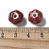 Vintage Porcelain Pumpkin Beads PORC-L080-H18-3