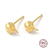925 Sterling Silver Ear Stud Findings STER-P056-07G-1