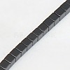 Electroplate Non-magnetic Synthetic Hematite Beads Strands G-J170A-4x4mm-03-3
