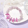 Natural Amethyst Chips Beaded Stretch Bracelets BJEW-TA00494-04-2