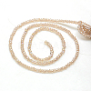Electroplate Glass Beads Strands EGLA-F003-C-2