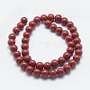 Natural Red Jasper Beads Strands G-K287-18-8mm-2