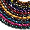 Electroplate Baking Paint Glass Beads Strands GL-CBA8F4B-01-2
