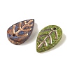 Baking Paint Glass Pendants DGLA-G004-03-2