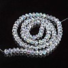 Electroplate Glass Beads Strands X-EGLA-A034-T10mm-L19-2