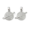 Brass Micro Pave Cubic Zirconia Pendants KK-U045-12P-1