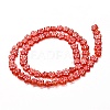 Handmade Millefiori Glass Bead Strands LAMP-J035-4mm-16-3