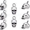 8Pcs 304 Stainless Steel Pendants STAS-UN0037-53-1