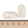 Spray Painted Transparent Glass Connector Charms X1-GLAA-H035-06A-3