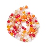 Electroplate Glass Beads Strands EGLA-YW0002-A04-1