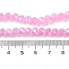 Baking Electroplate Glass Beads Strands DGLA-A039-J8mm-B18-4