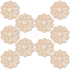 10Pcs Carved Wooden Display Decorations AJEW-GF0013-54-1