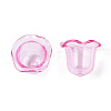 Transparent Acrylic Bead Caps TACR-T028-58F-3