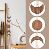 Wooden Moon Phases Wall Hanging Ornaments HJEW-WH20003-61A-5