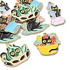 10Pcs 5 Styles Alloy Enamel Pandants FIND-YW0005-71-3