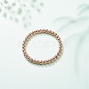 Synthetic Hematite Round Beaded Stretch Bracelet BJEW-JB08582-03-2