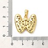 Brass Micro Pave Cubic Zirconia Pendants KK-E061-03G-23-3