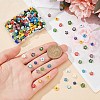 240Pcs 12 Colors Handmade Millefiori Glass Bead Strands LAMP-HY0001-09-3