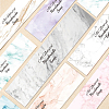 90Pcs 9 Style Rectangle with Marble Pattern & Word Handmade Soap Paper Tag DIY-PH0002-77B-WH-5