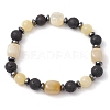 Natural & Synthetic Mixed Gemstone Beads Bracelets BJEW-JB11322-3