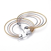 304 Stainless Steel Quadruple Hoop Earrings X-EJEW-G260-01M-2