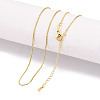 Brass Box Chain Necklaces for Women NJEW-G084-12LG-1