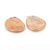 Natural Crazy Agate Pendants G-E526-09K-3