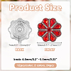 24Pcs 2 Colors Alloy Rhinestone Snap Buttons BUTT-AR0001-33-2