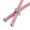 Twisted Nylon Cord Silder Bracelets DIY-B066-03P-25-2