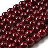 Painted Glass Bead Strands DGLA-S071-6mm-B30-1