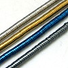 Non-magnetic Synthetic Hematite Beads Strands G-K011-4x1mm-M-1
