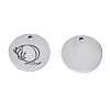 304 Stainless Steel Charms STAS-T059-26P-Q-3