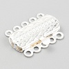 304 Stainless Steel Box Clasps STAS-H151-17S-3
