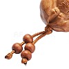 Peach Wooden Key Chains KEYC-TA0003-01P-10