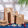  24Pcs 3 Styles Rectangle Kraft Paper Magic Tape Die Cut Gift Bags CARB-NB0001-11-4