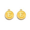 Golden Plated Alloy Enamel Charms ENAM-Q437-13E-1
