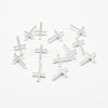Brass Tiny Cross Charms KK-F718-08P-1