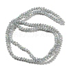 Electroplate Glass Beads Strands X-GLAA-F078-FR15-2