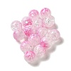 Duotone Spray Painted Crackle Acrylic Beads X-OACR-G029-02-2