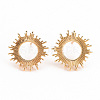 Brass Earring Findings X-KK-S356-248-NF-1