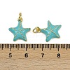 Brass Enamel Pendants KK-I358-001G-B01-3