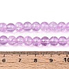 Spray Painted Crackle Glass Beads Strands CCG-Q002-6mm-04-4
